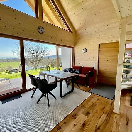 Zweistoeckiges Natur-Holzhaus Mit Berg- & Seesicht Horgenzell Exterior foto